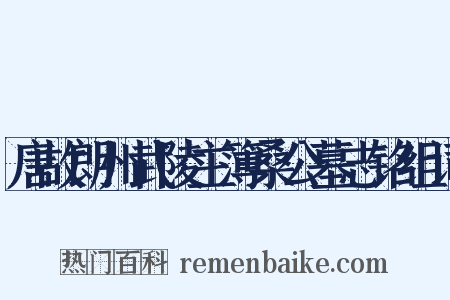 唐故朗州武陵主簿桑公墓志铭组词是什么意思的图片